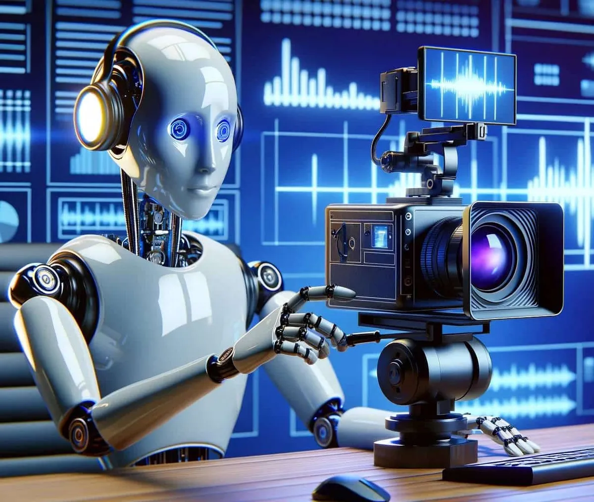 Social media content creator using AI video generation tools